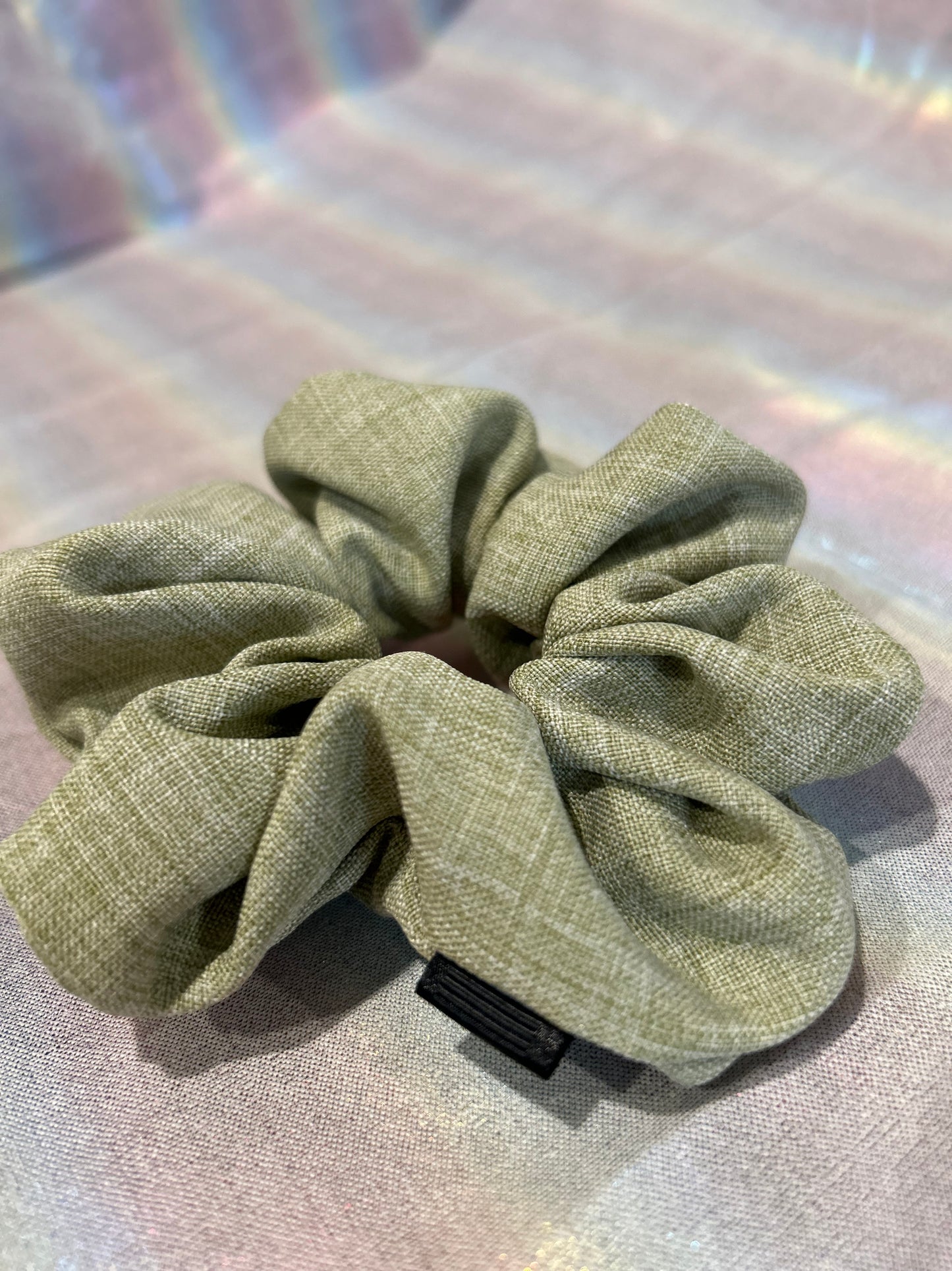 Faded green scrunchie