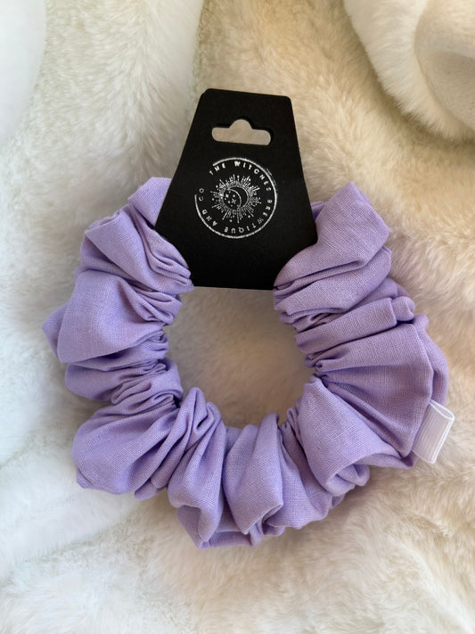 Light purple scrunchie