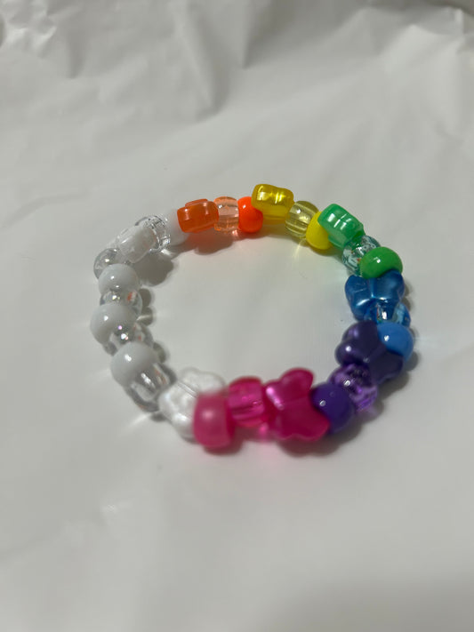 Rainbow butterfly bracelet