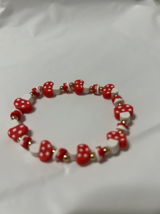 Red mushroom bracelet