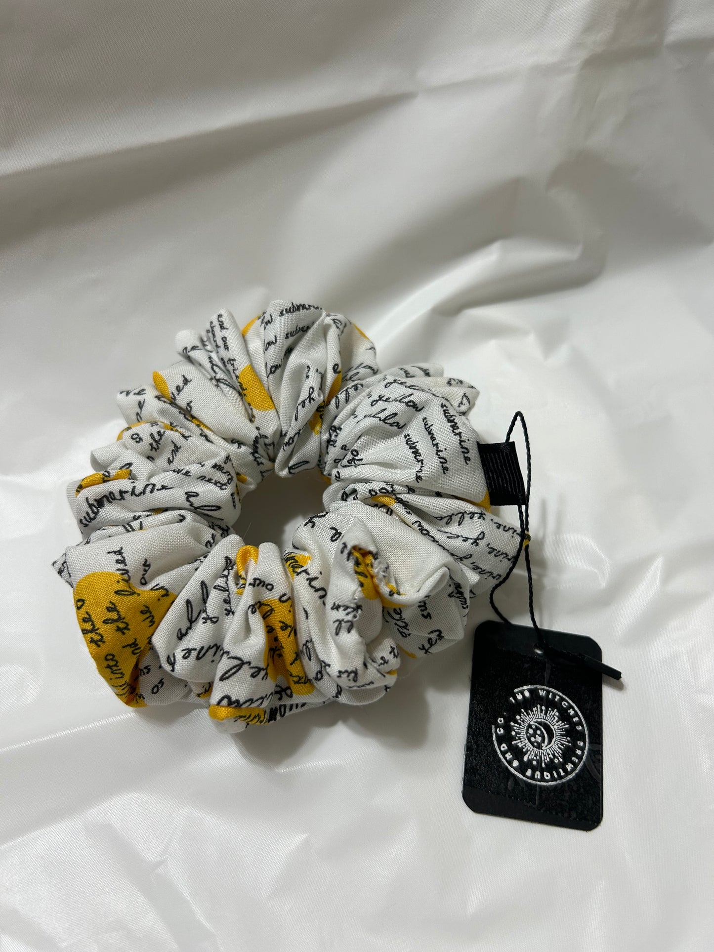 Yellow submarine scrunchie